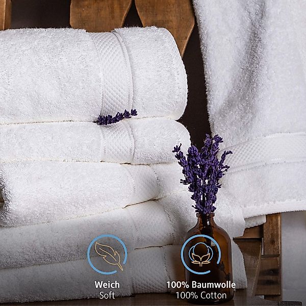 Komfortec Badetücher 100% Baumwolle, 470 g/m², günstig online kaufen