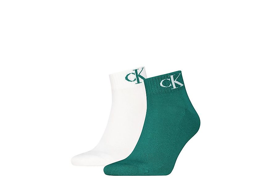 Calvin Klein Jeans Kurzsocken CKJ MEN QUARTER MONOGRAM (2 Paar) mit dezente günstig online kaufen