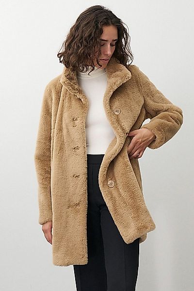 Barbara Lebek Fellimitatmantel warmer Plüschmantel, Kurzmantel oder Winterm günstig online kaufen