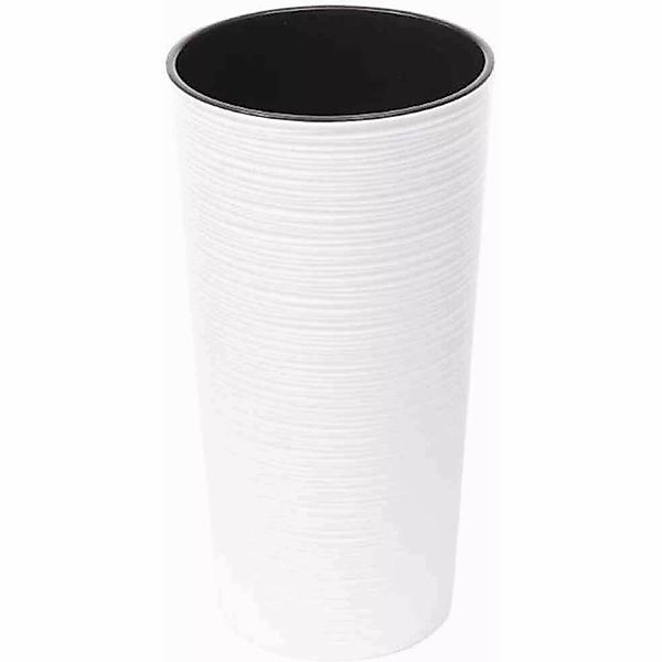 Siena Garden Pflanzgefäß Modern Locon Weiß Ø 25x46,5 cm günstig online kaufen