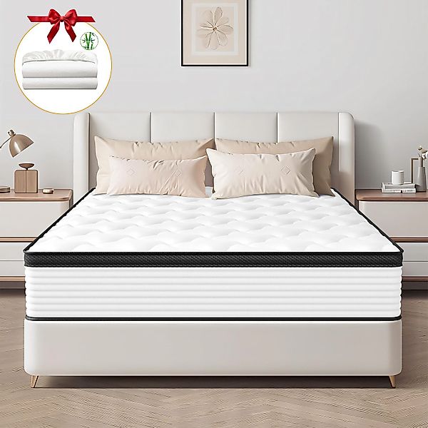 Taschenfederkernmatratze Matratze 140x200 sale mit Spannbettlaken, günstig online kaufen