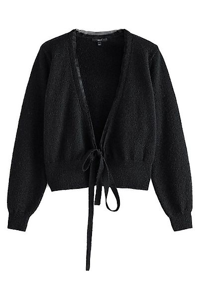 Next Strickjacke Wickelstrickjacke mit seitlicher Bindung (1-tlg) günstig online kaufen
