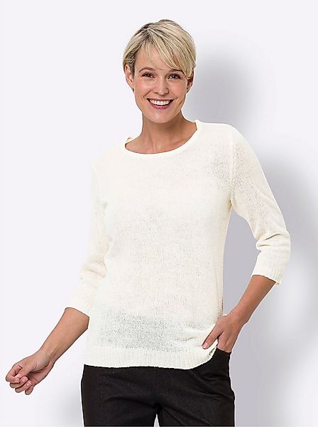 Sieh an! Strickpullover Rundhalspullover . günstig online kaufen