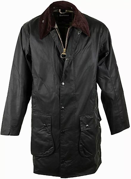 Barbour Border Wachsjacke Grün - Größe 46 günstig online kaufen