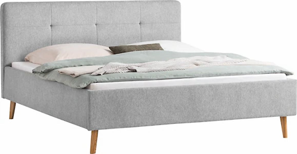 180x200 Polsterbett SMART von Meise Möbel Grau günstig online kaufen