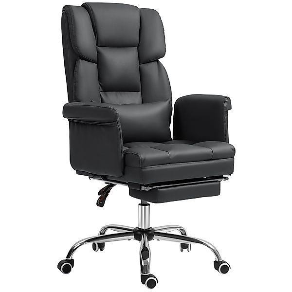 HOMCOM Bürostuhl, Ergonomisch Schreibtischstuhl mit Liegefunktion, Lendenki günstig online kaufen