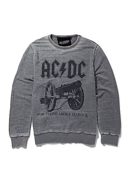 Recovered Sweatshirt AC/DC For Those About to Rock im zeitlosen Design günstig online kaufen