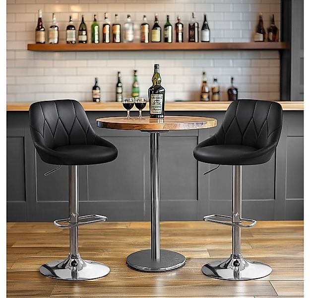 Yaheetech Barhocker (1 St), Verstellbare Sitzhöhe 61,5 cm - 83 cm Polsterho günstig online kaufen