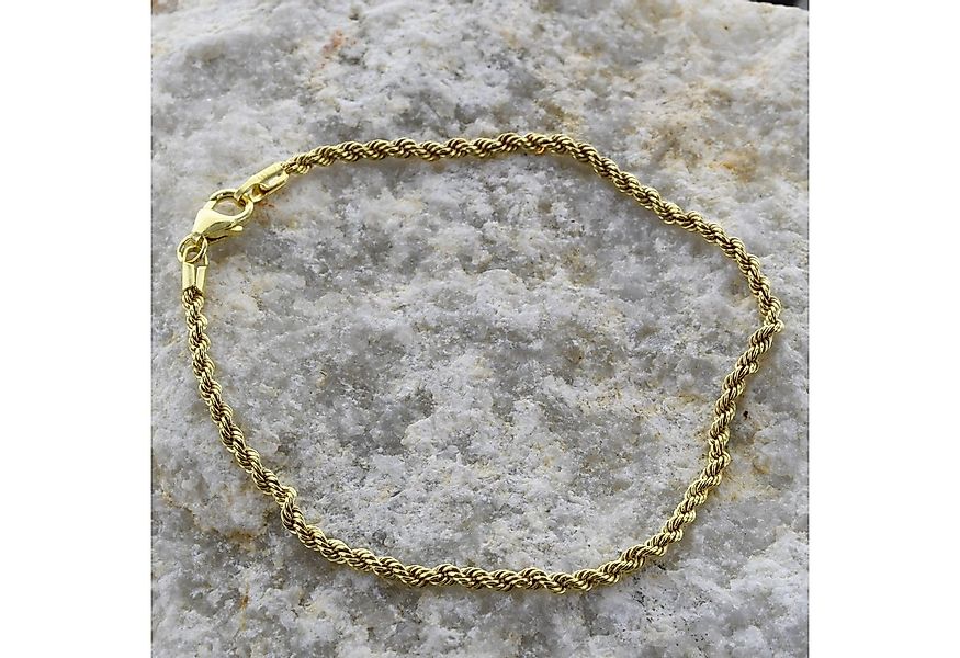 HOPLO Goldarmband Goldkette Kordelkette Länge 19cm - Breite 2,7mm - 585-14 günstig online kaufen