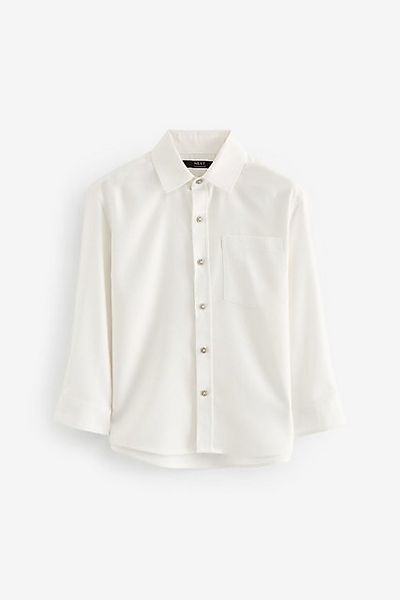 Next Langarmhemd Langärmeliges Twill-Hemd (1-tlg) günstig online kaufen