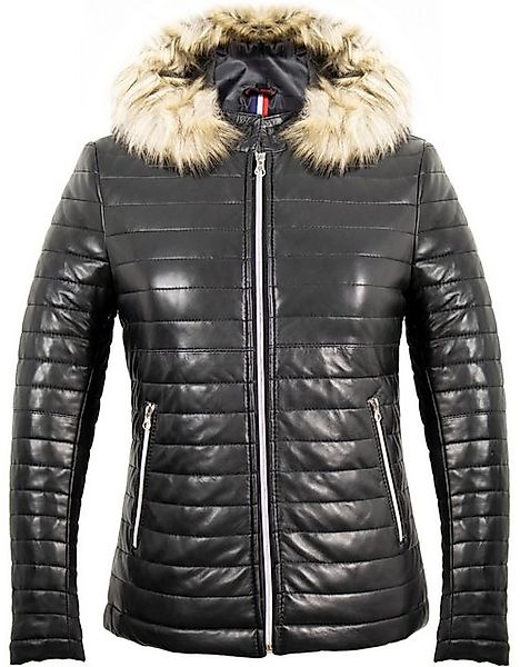 MDM Lederjacke Gesteppte Damen Lederjacke Fell Kapute, Gesteppt günstig online kaufen