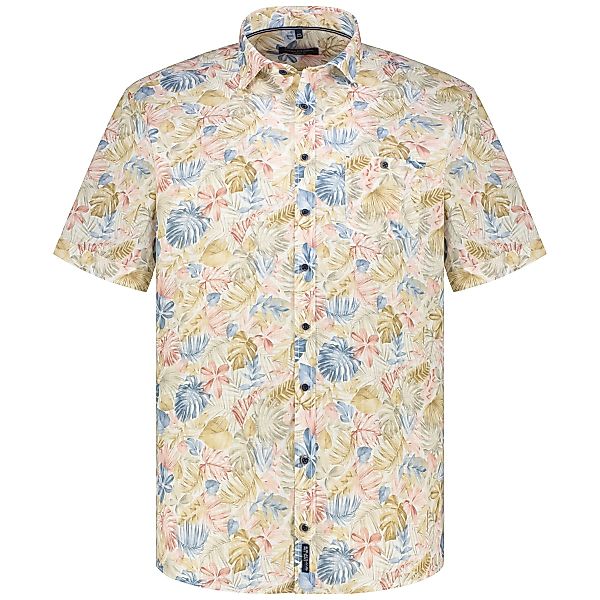 CASA MODA Freizeithemd mit Allover-Print, Short Style Farbe rot Größe: 6XL günstig online kaufen