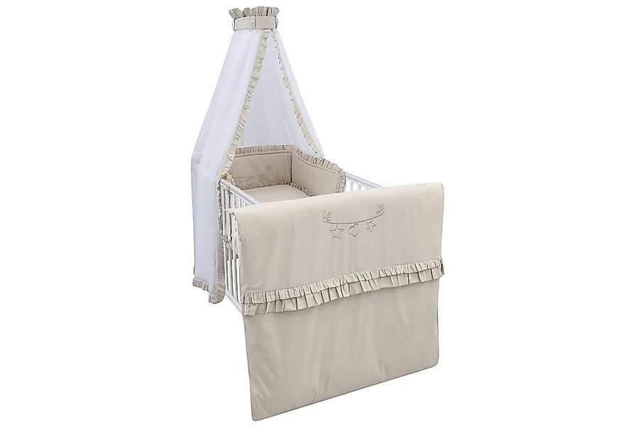 Baby-Delux Babybettwäsche Baby Bettwäsche Set 4-Tlg. Nestchen Chiffonhimmel günstig online kaufen
