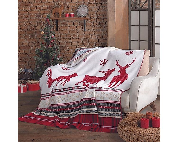 Plaid Plaid Weihnachtsplaid Kuscheldecke 150x200 Weihnachtliche Motiv Fleec günstig online kaufen