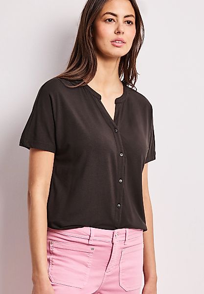 STREET ONE Tunikashirt mit geschlitztem Rundhalsausschnitt günstig online kaufen