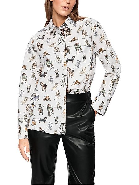 Marc Cain Langarmbluse Doggy Dogs Premium Damenmode Blusenkragen, lockerer günstig online kaufen