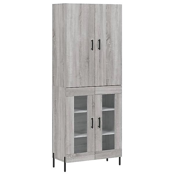 vidaXL Highboard Grau Sonoma 69,5x34x180 cm Holzwerkstoff 3195745 günstig online kaufen