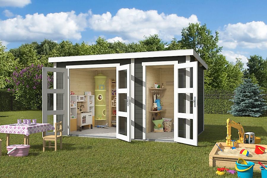 Nordic Holz Gartenhaus "Zambezi XL", mit Milchglasverglasung günstig online kaufen