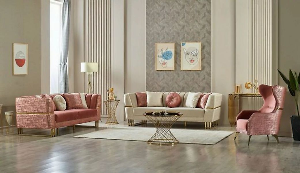 Villa Möbel Polstergarnitur Rosalia, (Set, 3-tlg), Hand Made Quality, pfleg günstig online kaufen