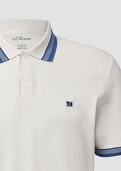 s.Oliver Kurzarmshirt Poloshirt aus Baumwollpiqué mit günstig online kaufen
