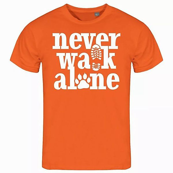 deinshirt Print-Shirt Herren T-Shirt Never walk alone Funshirt mit Motiv günstig online kaufen