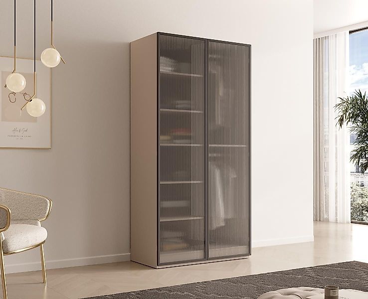 Compleo Kleiderschrank mit Fronten gefräst und günstig online kaufen