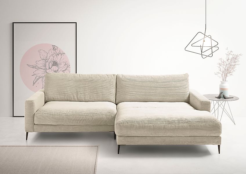 INOSIGN Ecksofa »Downtown, B/T/H: 272/190/84 cm L-Form« weicher Sitzkomfort günstig online kaufen