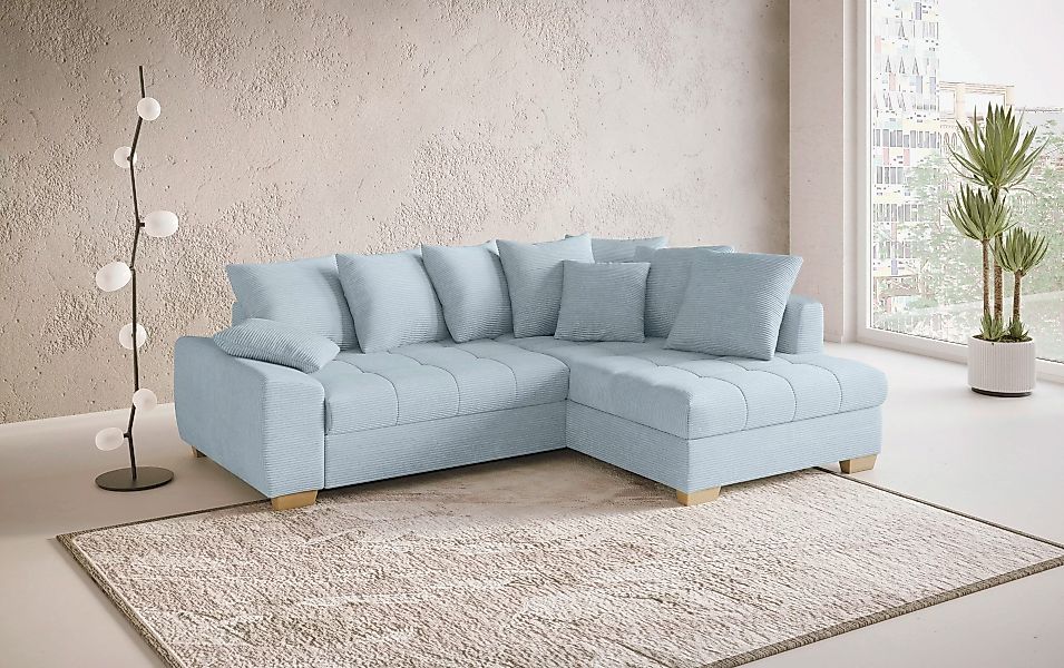 Mr. Couch Ecksofa "Nikita II, L-Form", Wahlweise mit Bettfunktion, Bettkast günstig online kaufen