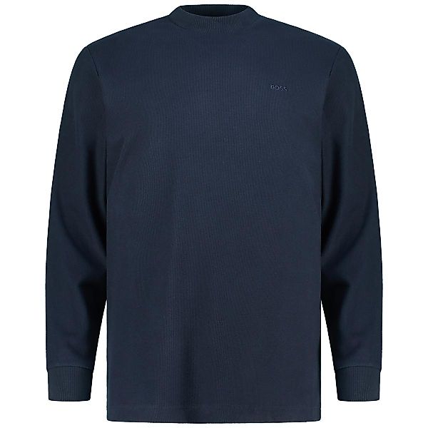BOSS Pullover aus Baumwolle Farbe dunkelblau Größe: 6XL günstig online kaufen