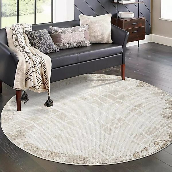 Carpet City Teppich »ANTIK215«, rund, 10 mm Höhe, Kurzflor, 3D-Optik, Klass günstig online kaufen