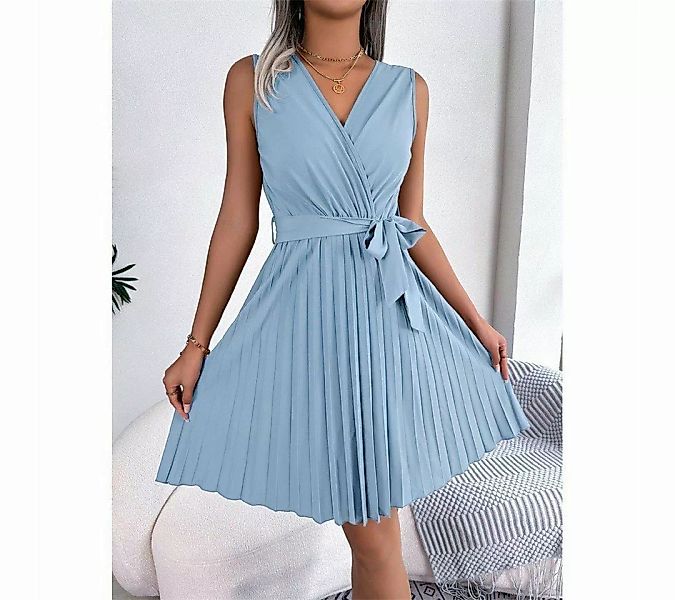 AFAZ New Trading UG Midikleid Elegantes, plissiertes Kleid mit überkreuztem günstig online kaufen