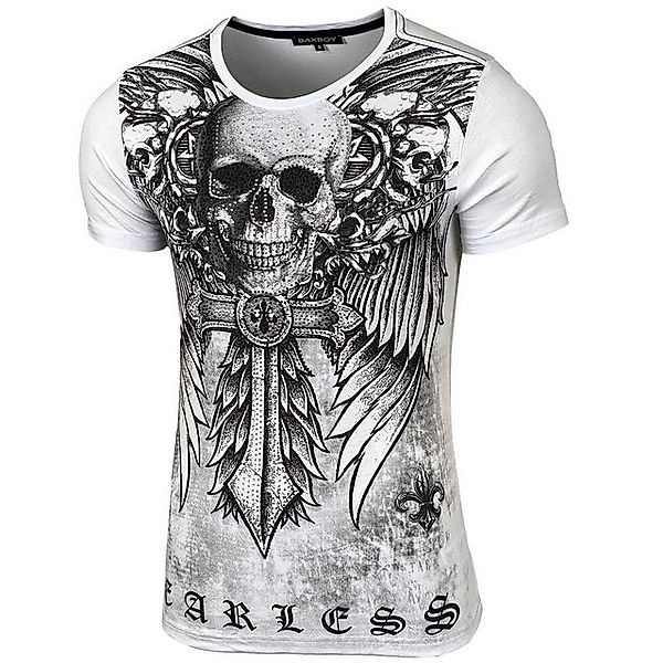 Baxboy T-Shirt Baxboy T-Shirt »BX2314« Rundhals bedruckt Print mit Strassst günstig online kaufen