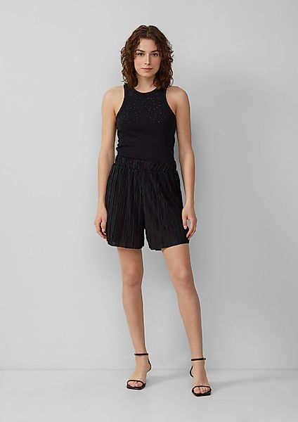 QS Shorts Hose Shorts mit Plisseefalten günstig online kaufen