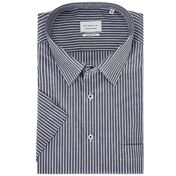 ETERNA Businesshemd, kurzarm, bügelfrei Farbe jeansblau Größe: 49 günstig online kaufen