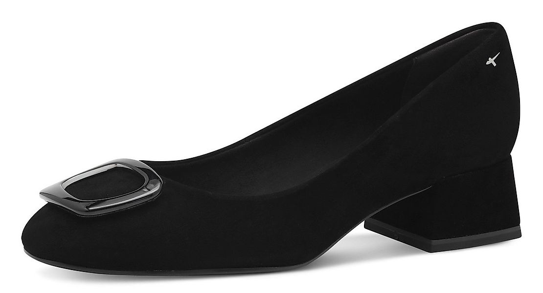 Tamaris Pumps, Blockabsatz, Businessschuh, Schlupfschuh mit hübschen Schmuc günstig online kaufen