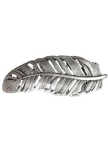 RETTUNGSRING by showroom 019 Gürtelschnalle, Wechselschnalle "Feder Silber" günstig online kaufen