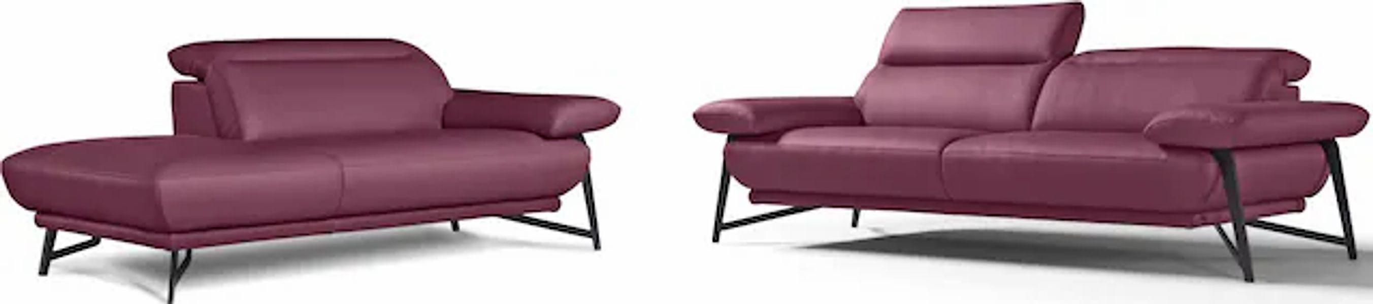 Egoitaliano Sofa »Anais, Design mit hohem Sitzkomfort, Fußfarbe schattengra günstig online kaufen