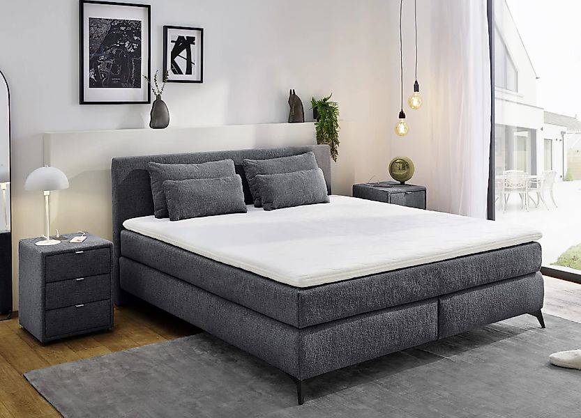 Jockenhöfer Gruppe Boxspringbett "Paulina, inkl. Topper und Kissen, Härtegr günstig online kaufen
