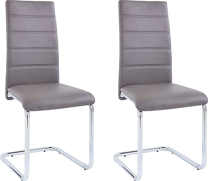 INOSIGN Freischwinger »Adora«, (Set), 2 St., Kunstleder, (2 oder 4 Stück) B günstig online kaufen