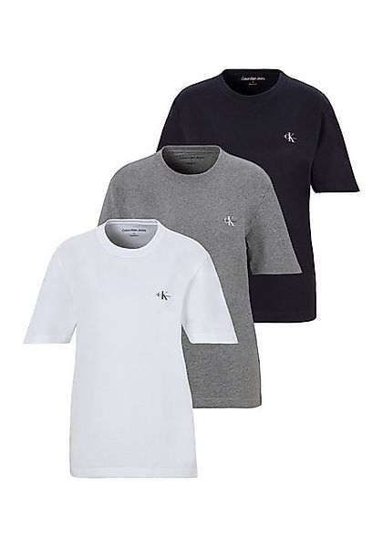 Calvin Klein Jeans T-Shirt 3 PACK MONOLOGO T-SHIRT (3-tlg) mit Logodruck günstig online kaufen