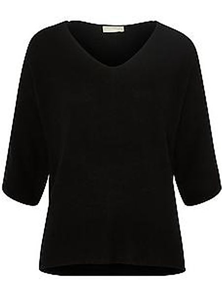 V-Pullover aus 100% Kaschmir Peter Hahn schwarz günstig online kaufen