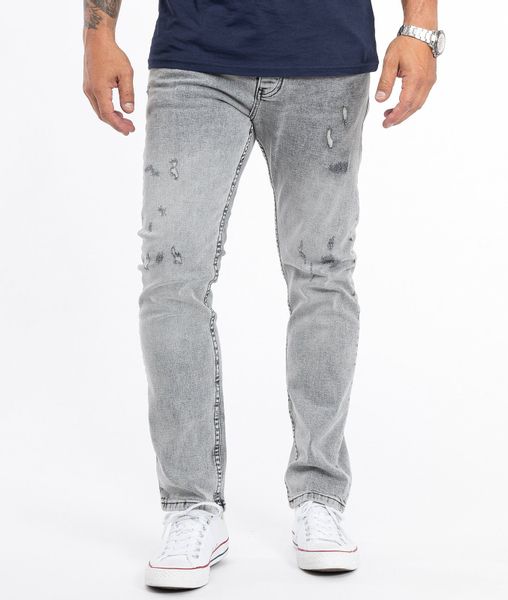 Rock Creek Straight-Jeans Herren Jeans Stonewashed günstig online kaufen