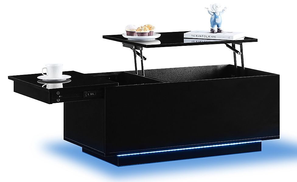 Ofcasa Couchtisch 100x50x40.5cm Hochglänzender Sofatisch (1 günstig online kaufen
