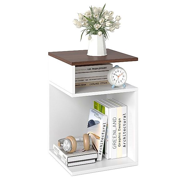 COSTWAY Beistelltisch (1-St), Holz, 3 Ebenen günstig online kaufen