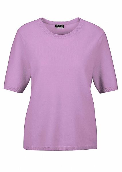 GOLDNER Kurzarmpullover "Halbarmpullover mit Rundhals aus Kaschmir" Aufwend günstig online kaufen