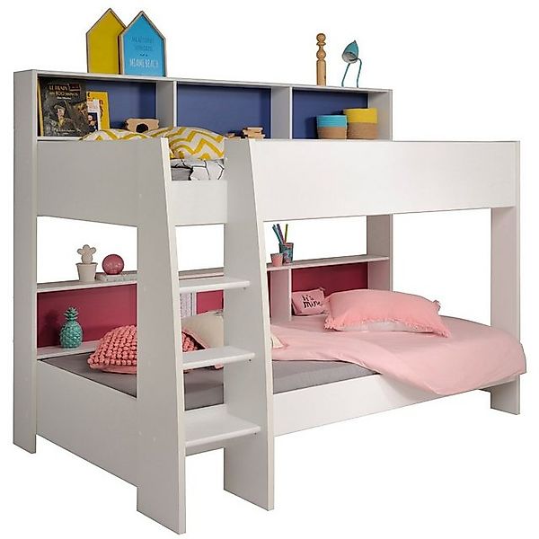 Parisot Etagenbett TamTam (Kinder Hochbett in weiß, 2 Liegeflächen 90x200 c günstig online kaufen