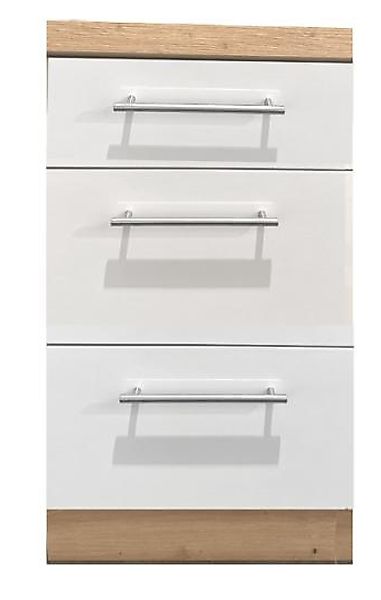 Topfschrank 50 ALINA von Menke Möbel Weiss HG / Artisan Eiche günstig online kaufen