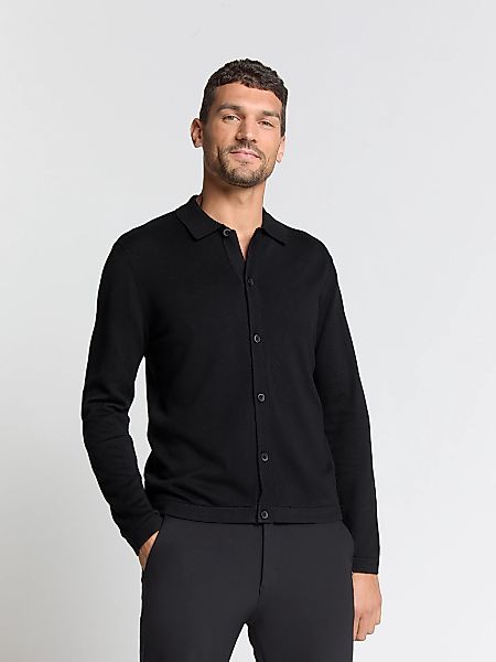 NO EXCESS Carmenpullover "No Excess Cardigan mit Knopfleiste Pullover Full günstig online kaufen