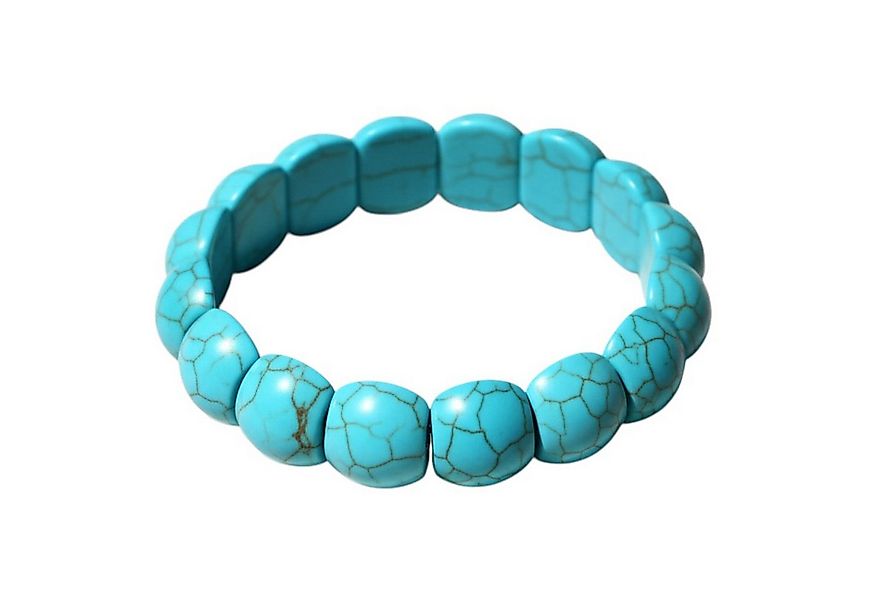 KARMA Armband Naturstein Armband Türkis Damen (Damenarmband, modern Armband günstig online kaufen
