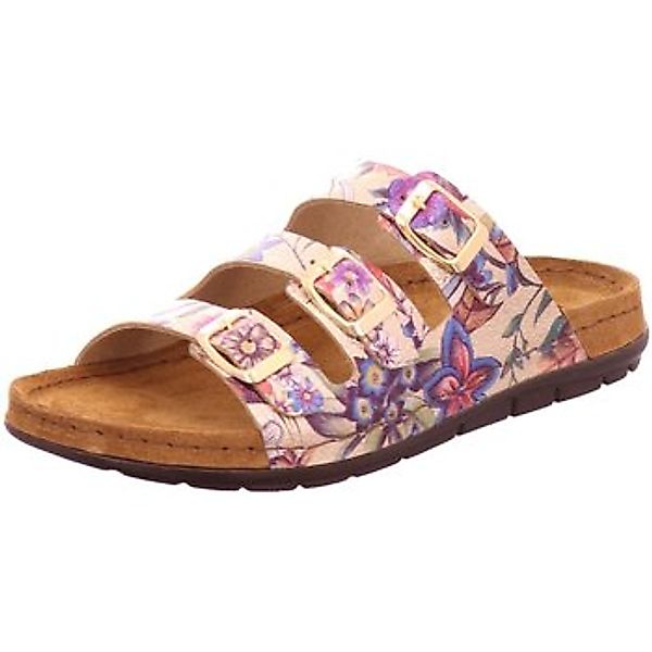 Rohde  Clogs Pantoletten Rodigo D 5874-29 gold Leder Blumendruck 5874-29 günstig online kaufen